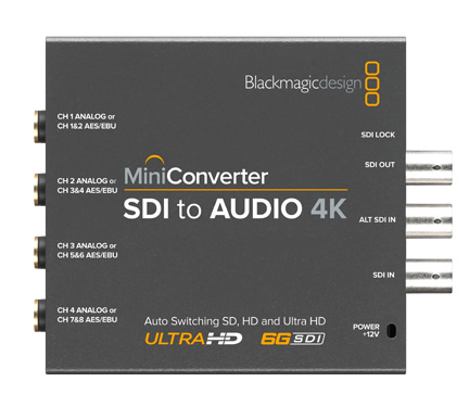 Мини конвертеры SDI to Audio 4K  и Audio to SDI 4K