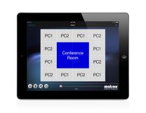 Пользовательский интерфейс MuraControl for iPad предлагает интуитивное управление входными источниками на видеостене